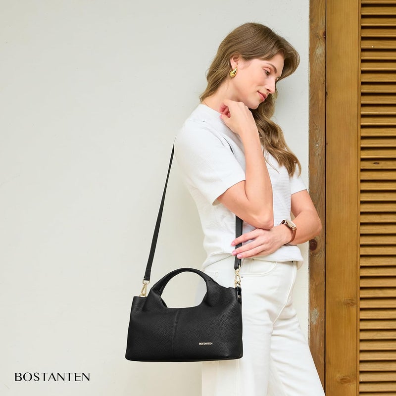 Bostanten Genuine Leather Purses for Women Designer Handbags Crossbody Shoulder Bags Top Handle Satchel with Adjustable Strap - Image 3